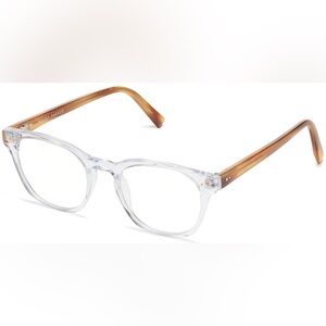 Warby Parker FELIX Eyeglasses in Crystal with English Oak